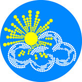 sun and cloud weather icon