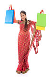 Indian girl shopping