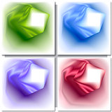Set of abstract colorful square backgrounds