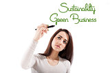 Sustainability and green business.