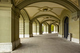 arcade of Federal Palace of Switzerland in the Bern
