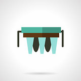 Water purifier filter flat vector icon