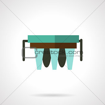 Water purifier filter flat vector icon