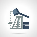 Flat vector icon for oil industry