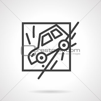Insurance occasions line vector icon