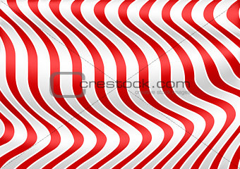 Red White Striped 3D Texture