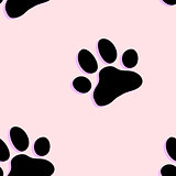Dog paw zoo pattern for animal and textile