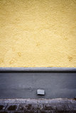 Freshly painted yellow wall