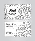 Name cards with sketchy bubbles on background.