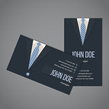 Business suit business card template