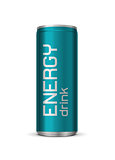 Vector bright energy drink can 