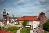 Krakow Wawel roof view