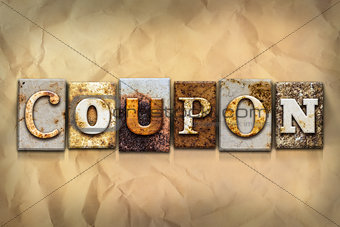 Coupon Concept Rusted Metal Type