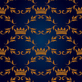 Seamless pattern with crowns.