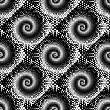 Design seamless spiral dots pattern