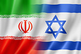 Iran and Israel flag