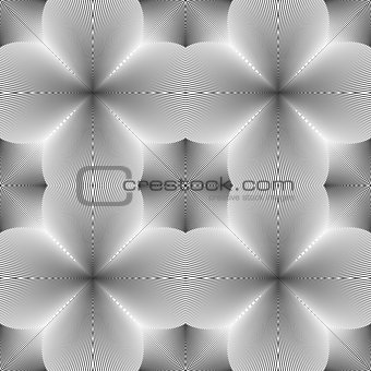 Design seamless monochrome striped pattern