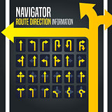 Driving Navigator Route Direction Arrow