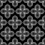 Design seamless monochrome decorative pattern