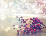 Christmas background with retro effect