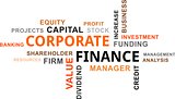 word cloud - corporate finance