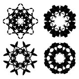 Abstract Black Ornaments