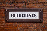 guidelines file cabinet label