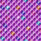 Colored diamonds texture. Vector illustration.