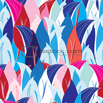 colorful leaves pattern