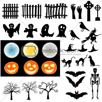 Halloween Elements  Set