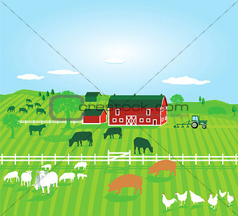 Agriculture with Farm animals