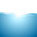 Abstract blue water wave background