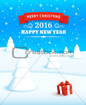 Merry Christmas Vector Background