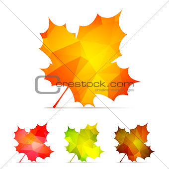 Geometric Autumn Leaves