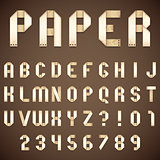 Old Paper Folded Font