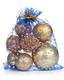 Christmas bag with baubles