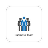 Team Icon. Business Concept. Flat Design.