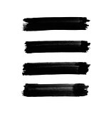 Abstract black watercolor lines for your project