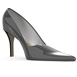 Black high heel shoe