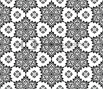 Indian seamless pattern, repetitive Mehndi design