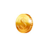 Gold coin. Vector