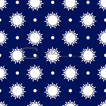 Christmas seamless background with snowflakes. Illustration can be copied without any seams. Vector eps10. 