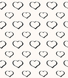 Abstract seamless hearts romantic background