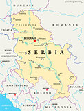 Serbia Political Map