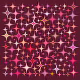 pink orange star collection over a deep red backdrop