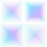 Abstract square halftone elements