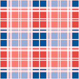 Rectangular seamless pattern in red an blue trendy hues