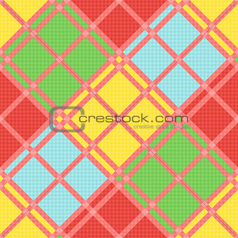 Diagonal seamless pattern in various motley colors