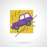 Car insurance occasion flat vector icon