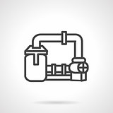 Gas transmission system vector icon